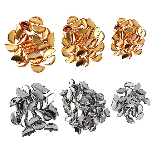 ULDIGI DIY Jewelry Making Kit 300pcs Half Round Ribbon Cord Crimp Ends Connector Charms