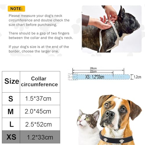 BDEPSTR Leder Katzenhalsband, Sicherheitshalsband für Katzen mit elastischem Gurt, Kätzchen Band mit Glocke, für Kätzchen Welpen Hunde Katzen-Dunkel-XS