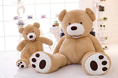 Hugme 250 cm Plüsch Teddy Giant Giant XXL Riesen Teddybär Plüsch-Teddybär Hellbraun – Bild 5