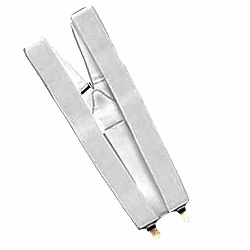 Luxury Divas White 1.5" Wide Stretch Clip On Braces Suspenders