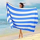 Molbory Strandtuch Groß Strandhandtuch XXL, Schnelltrocknend Strandlaken groß Strandtücher Microfaser Strandtuch Tragbares fur Damen Herren (200x80cm)
