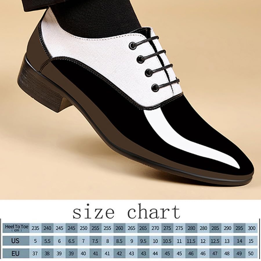 Men's Classic Formal Oxfords Fashion Patent Leather Alligator Printed Tuxedo Shoes Business Wedding Derby Lace-up Cap Toe Dress Shoes4