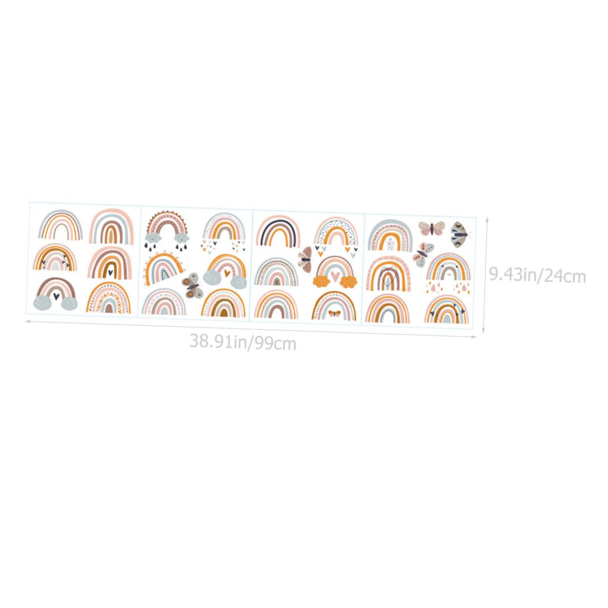Toyvian 4 Fogli Adesivi Murali A Tema Cartoni Animati Adesivi Murali Rimovibili Per Camerette Di Bambini Decorazioni Artistiche
