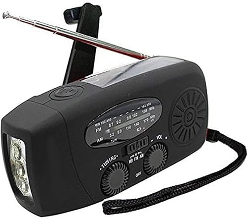 防災ラジオ 便利で携帯式ソーラーラジオFM/AM/WB携帯ラジオLED照明懐中電灯 充電モード3つ 手回し充電 応急ソーラー発電USB充電 スマートフォンを充電できる 防水 停電 地震 災害を防ぐ 緊急用ラジオ