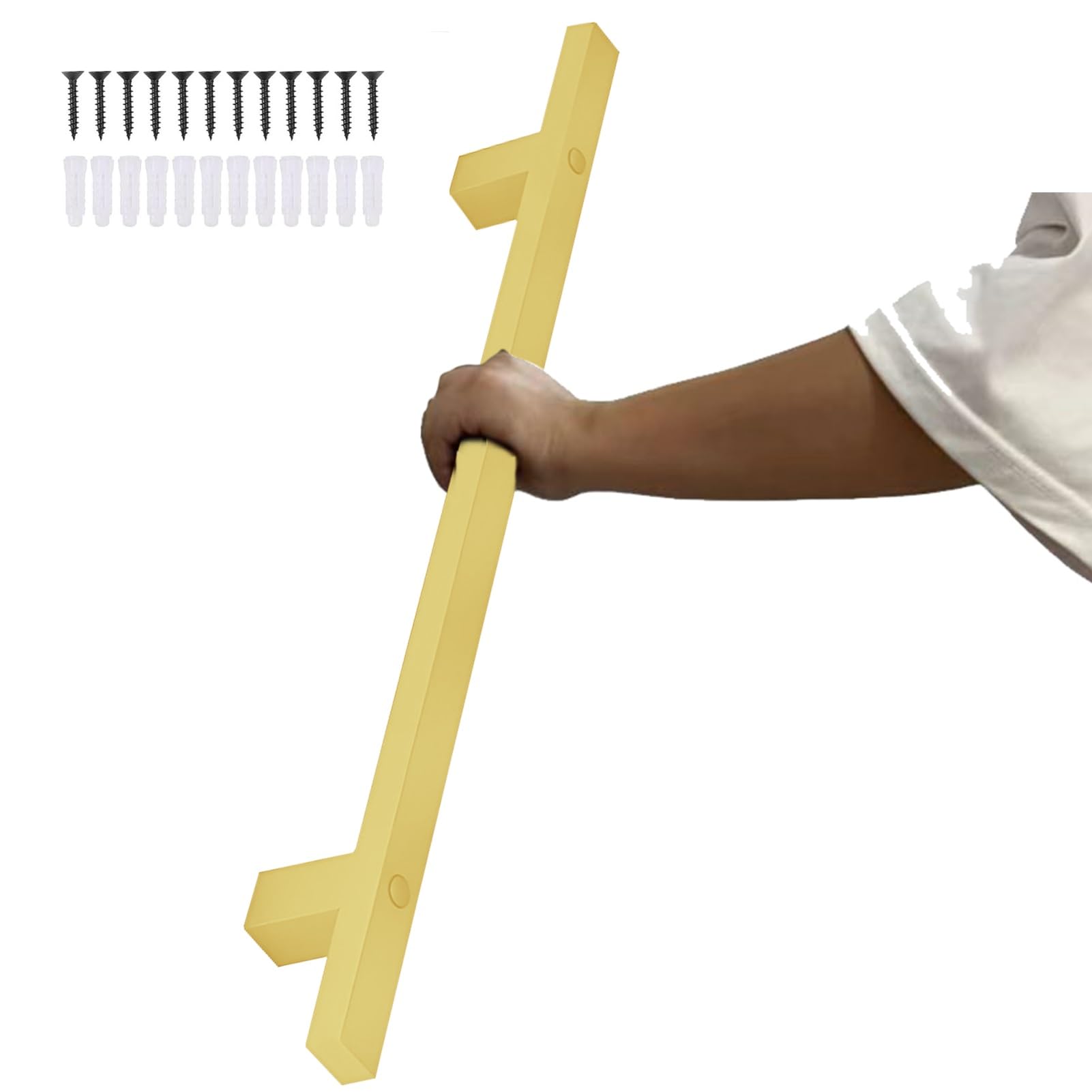 Fkxsxaz Stairs Handrail Railing Staircase Banister Rail Railing, Stair Railings Safety Grab Bar For Balcony Lofts Corridors, Industrial Wall Mount Hand Rail, Easy Installation(18Ft/540Cm)
