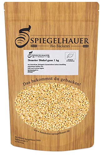 Demeter Bio Dinkelkörner ganz 1 kg keimfähig