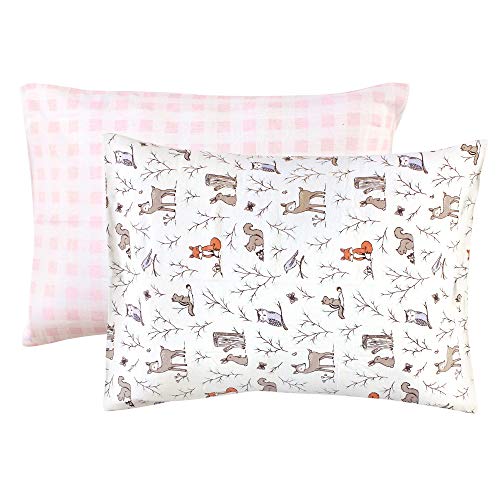 Image of Hudson Baby Unisex Baby and Toddler Cotton Toddler Pillow Case, Enchanted Forest, One Size