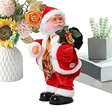 Yplkm Papá Noel Bailarín,Muñeca Navideña Musical con Caderas Que Bailan - Papá Noel Cantante y Bailarín,para Niños, Adultos, Adolescentes, Guardería, Festival de Invierno, Fiesta de Cumpleaños,