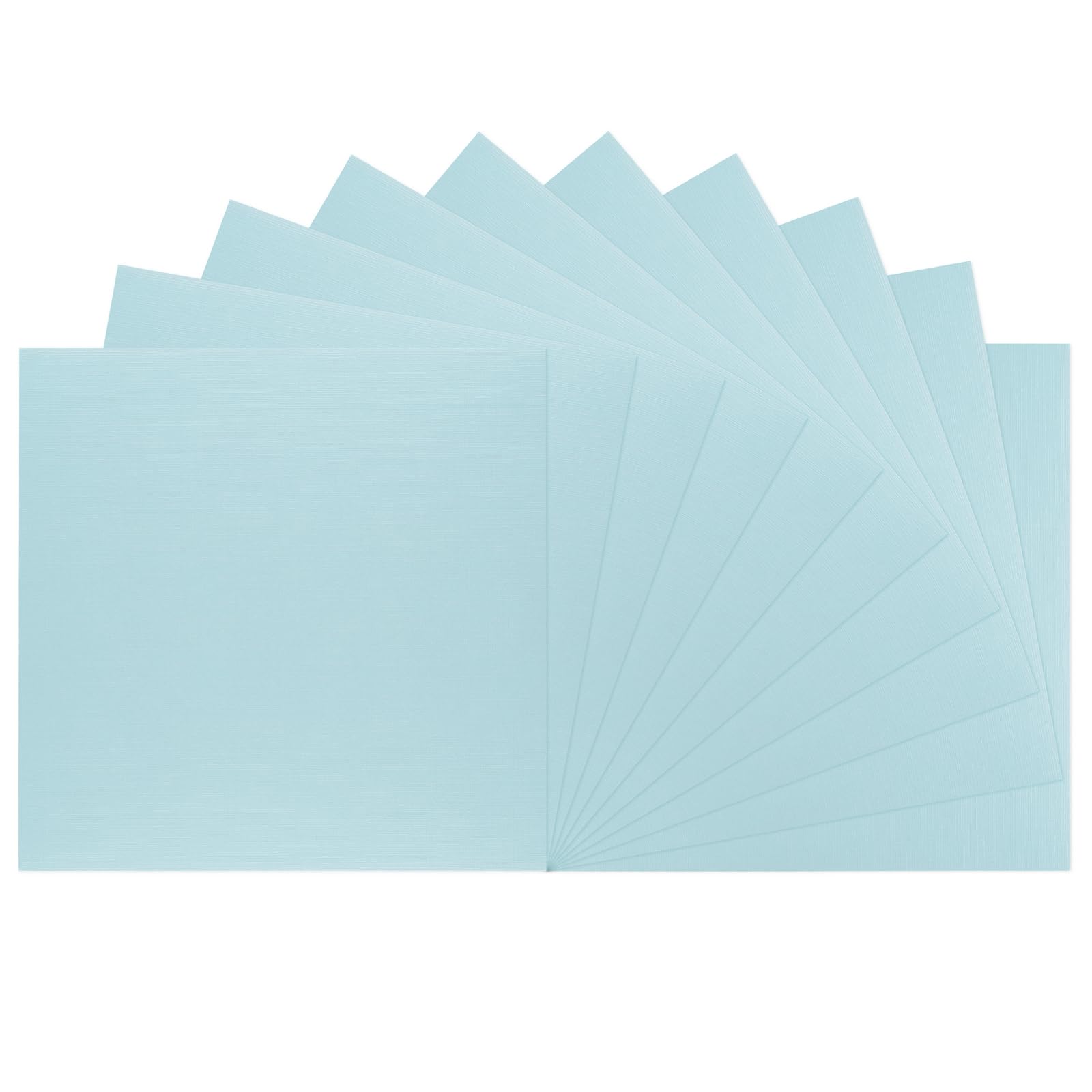 Florence Niebieski lniany papier 250 g - papier do scrapbookingu 30,5 x 30,5 cm - Ocean - Kolorowy papier kartonowy - Eleganckie zaproszenia, pudełka na prezenty i projekty artystyczne