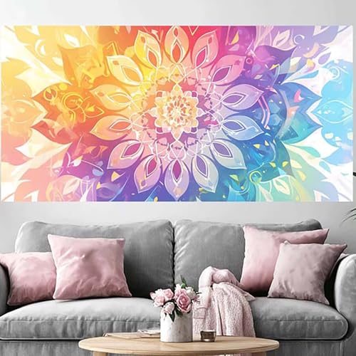 Diamond Painting Débutant Facile | Grande Toile Mandala 5D pour Antistress