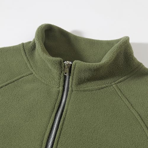 Men's Slim Fit Stand Collar Pullover Lightweight Quarter Zip Up Long Sleeve Sweatshirt Soft Warm Polo Sweaters4