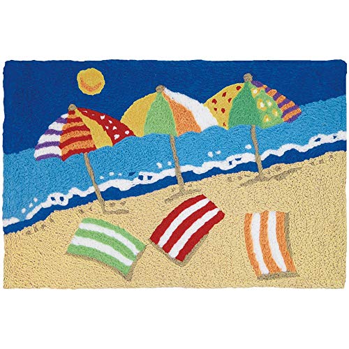 Jellybean Modern Indoor/Outdoor Mat Home Comfort Rugs 20" X 30" Rectangle Beachy Keen