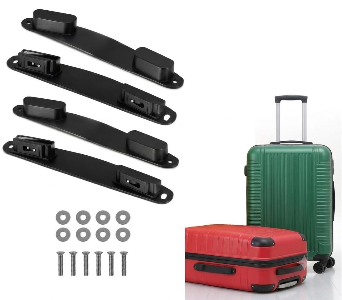 Tumery Repair Replacement Luggage Pull Handle for Suitcase Trolley Bag Suitcases Handle for Luggage Parts Spare Strap Black (2 Set Handle(at))-picture-49