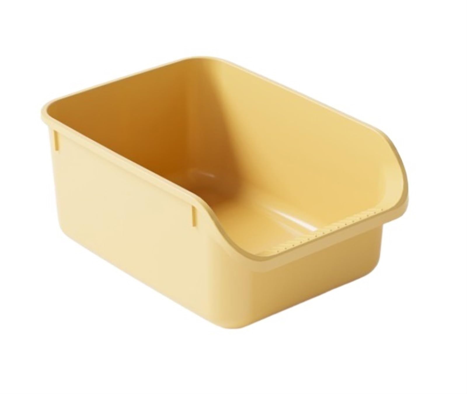 Toaleta Dla Kota Toaleta Dla Kotów Artykuły Dla Zwierząt Wysoko Jednostronna, Odporna Na Rozpryskiwanie, Przenośna Piaskownica Dla Kota Artykuły Dla Zwierząt(Yellow)