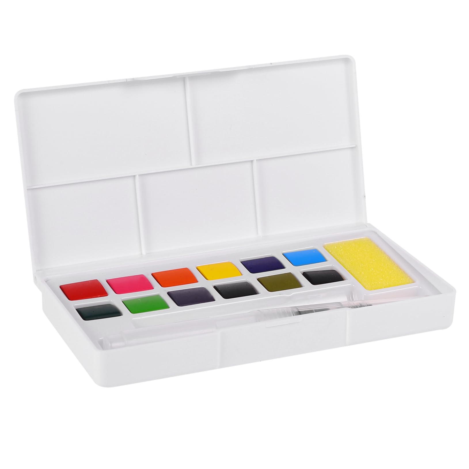 SEWACC 3juegos De Acuarelas Sólidas Con Caja Portátil y Accesorios Para Pintura Para Estudiantes Artistas y Creativos