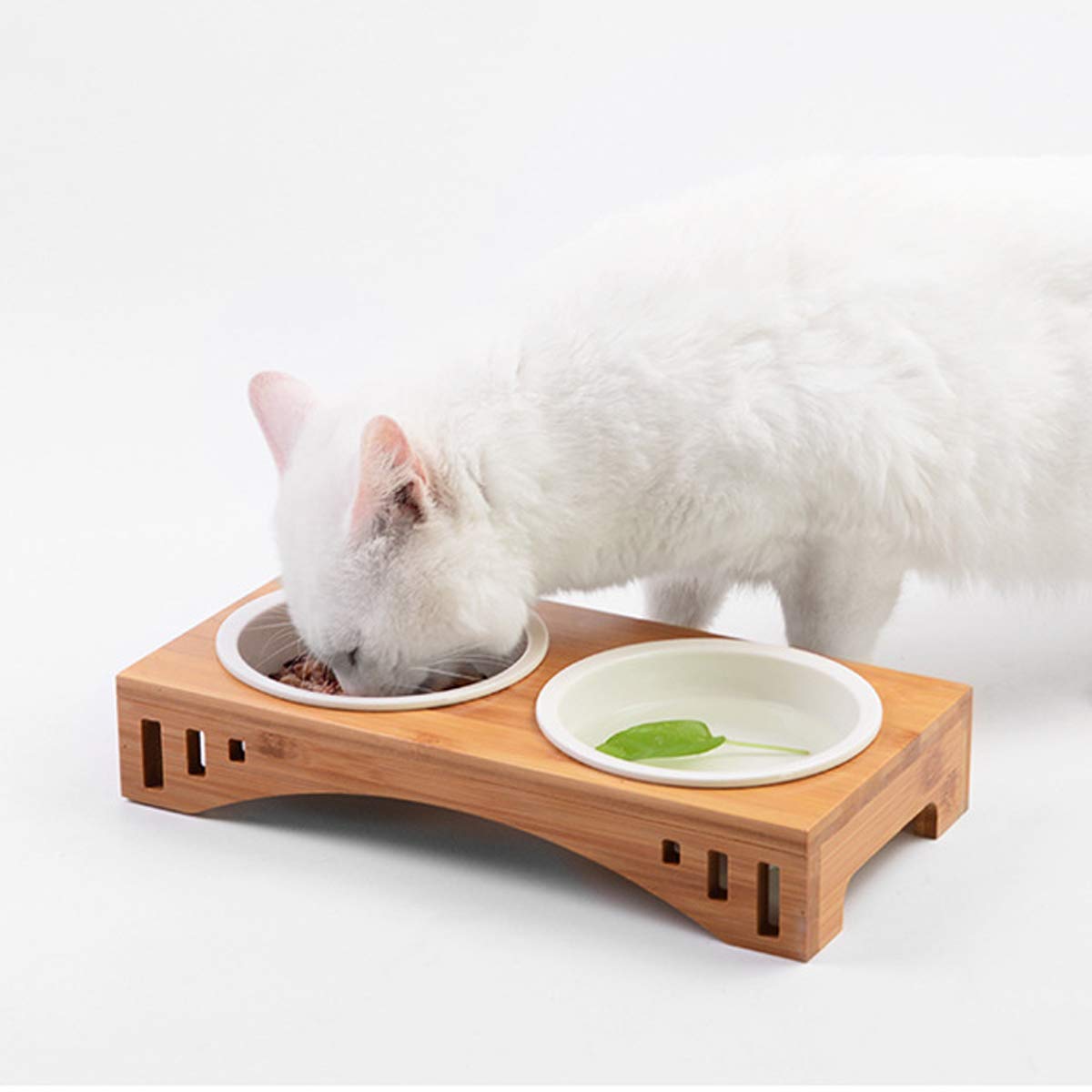 PETCUTE Katzen futternapf katzennäpfe Keramik katzennapf Doppel fressnapf für Katzen