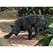 Design Toscano Shadowed Predator Black Panther Garden Statue, Medium 26 Inch, Polyresin, Black