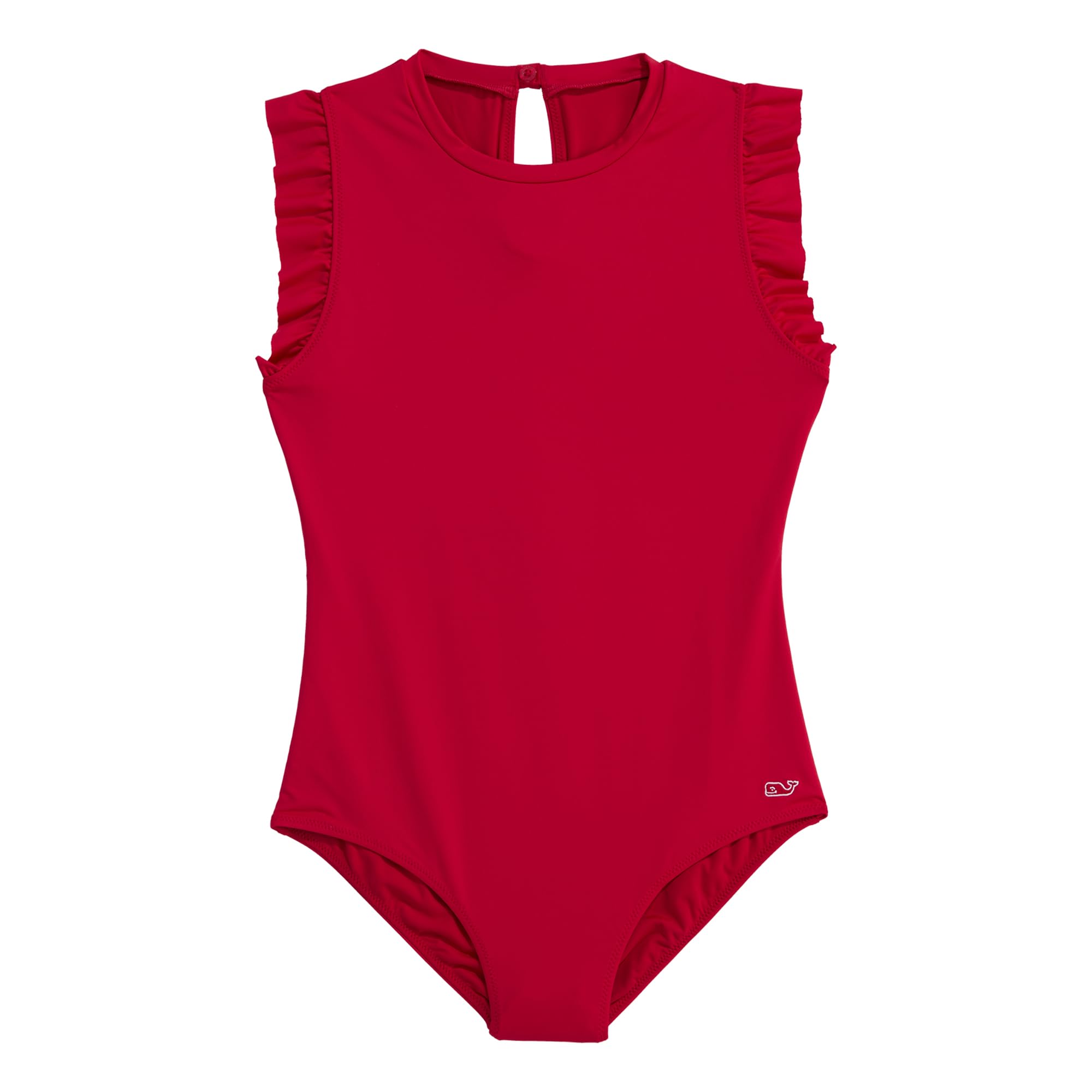 vineyard vines Girls' Girls' Ruffle Scoopneck One-piece