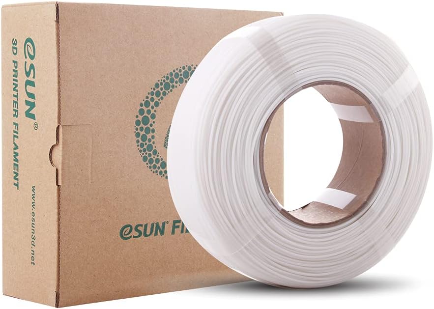 eSUN 1.75mm Warm White PLA PRO (PLA+) 3D Printer Filament 1KG Refill (2.2lbs) for eSUN Clear spools only