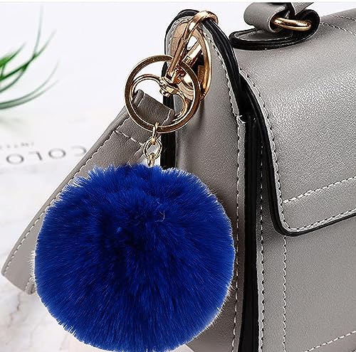 Kit 2 Chaveiros Pelúcia Pompom 10cm Acessório Bolsa Cores Sortidas