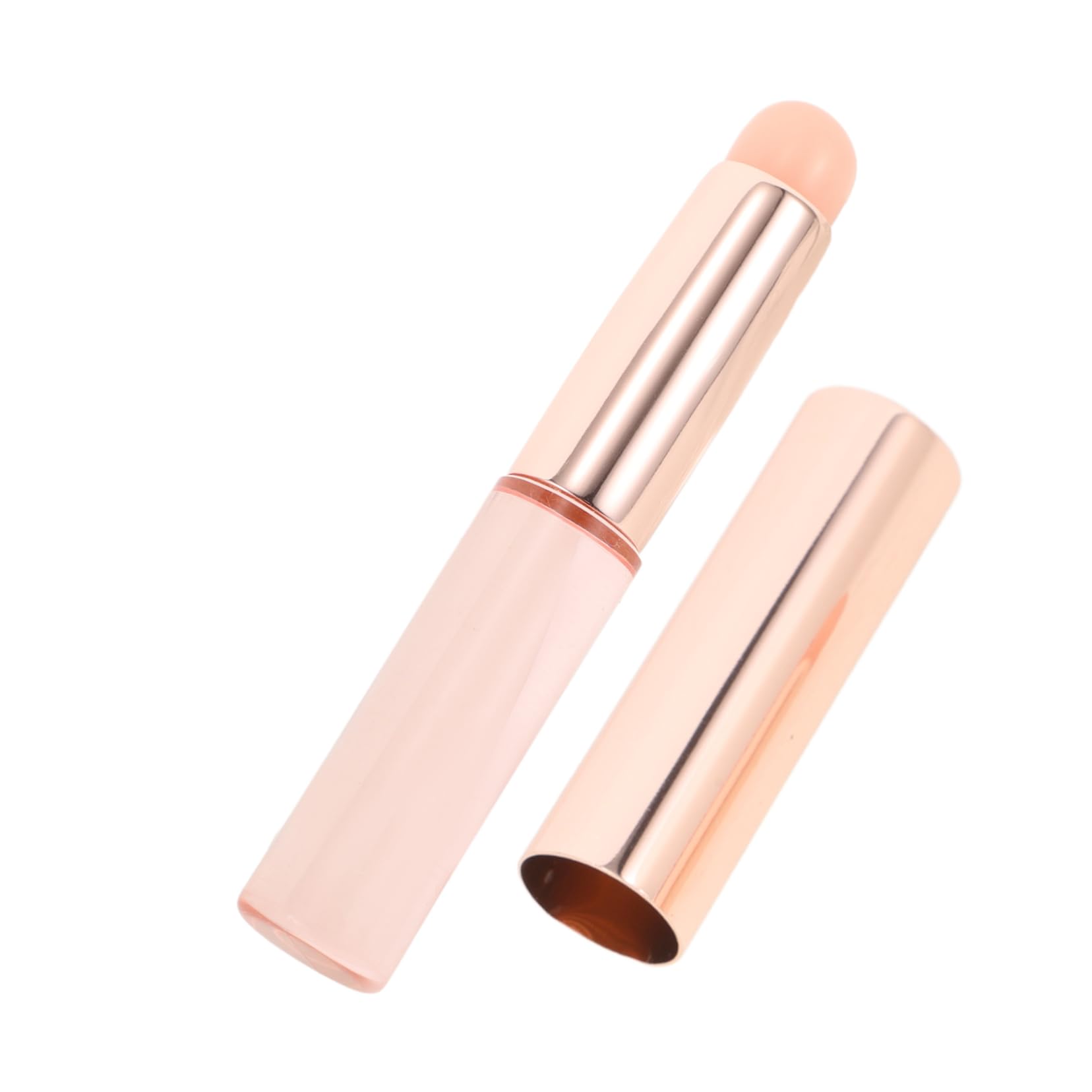 Baluue Makeup Brush Set 2pcs Silicone Lip Brush Handles with Dust Cap for Lipstick Gloss Face Mask