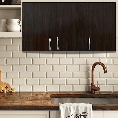 Image of SPECIALITY PANELS Door Multipurpose Storage Cabinet & Adjustable Shelf | Space Organizer | Termites Resistance | Wall Mounted for Office, Kitchen Finish (Redica Walnut, Door 3)