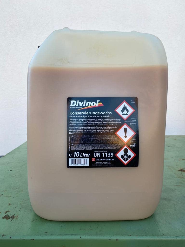Divinol (7,40 € / l) 10 Liter Konservierungswachs Korrosionsschutzwachs Korrosionsschutz