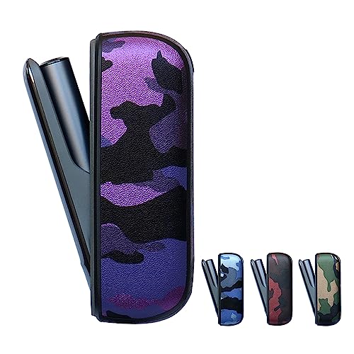 OMeJiaケース IQOSに適用される イルマi アイコス互換 ILUMA あいこす、ドアカバー含む 互換機 (パープル)