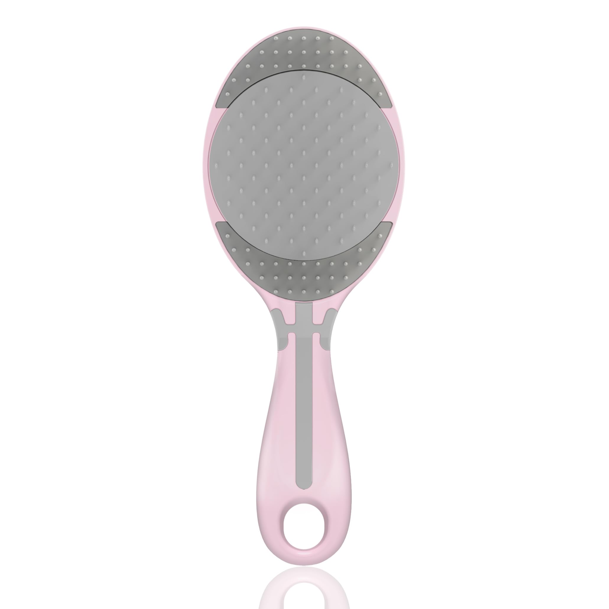 ONE Hairbrush - Adjustable bristle strength hairbrush (Pink) for fine and fragile hair, wavy, thicker, curly, coily and textured hair. - Image 4