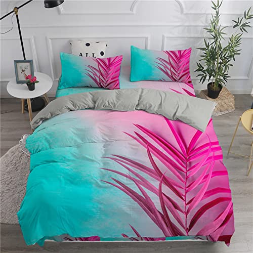 Housse de couette 90x190 microfibre lavable motif violet