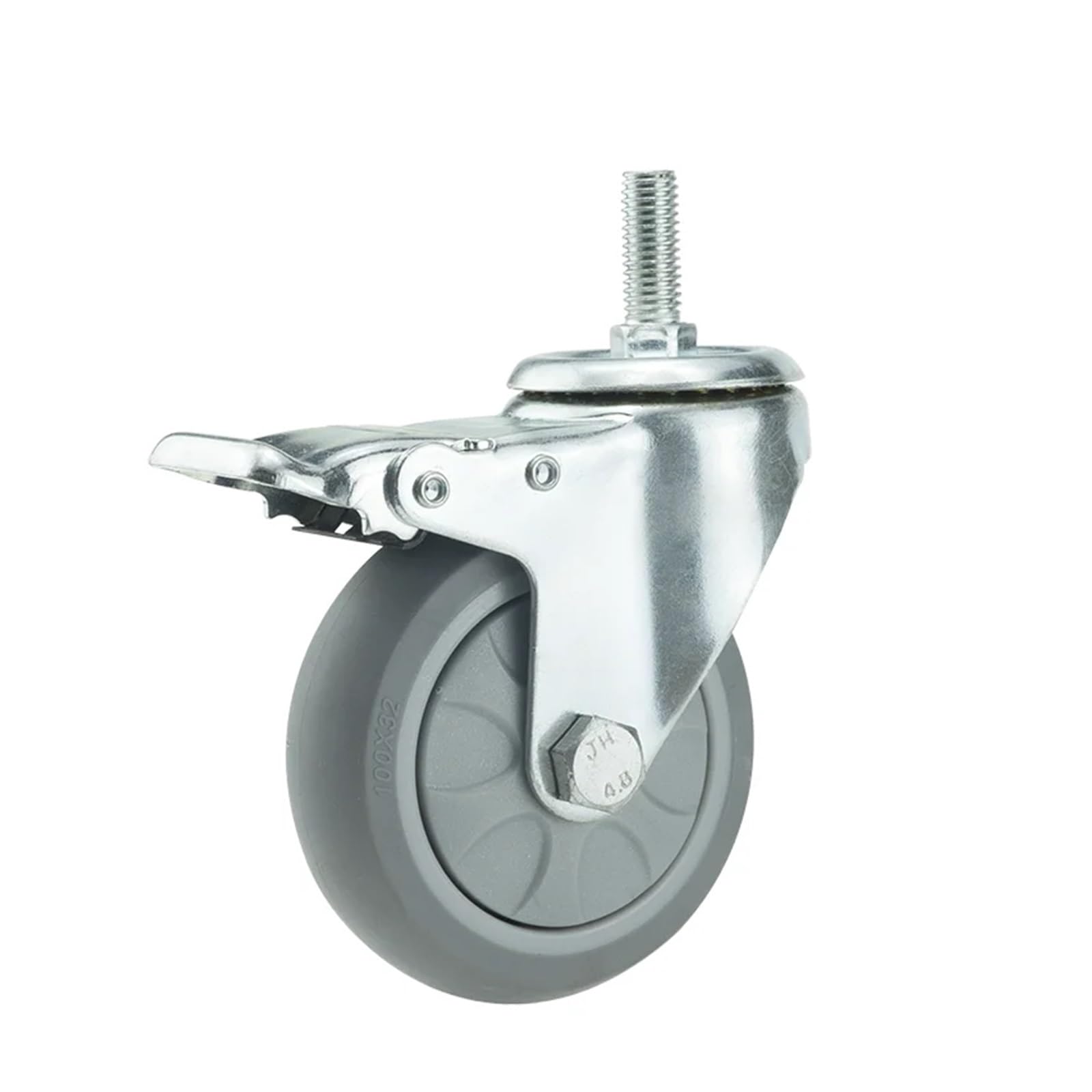 Roulettes pivotantes robustes de 4 pouces avec frein pour chariot industriel