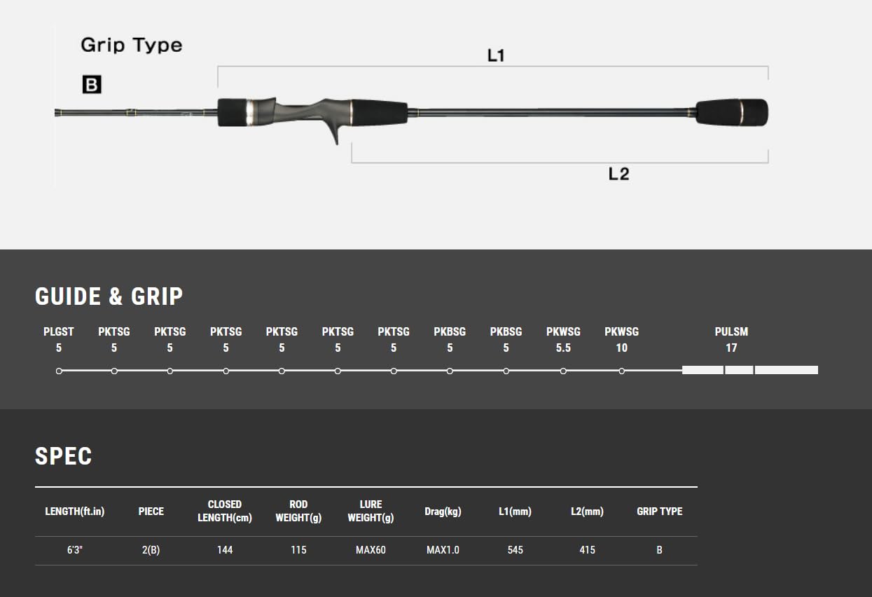 Amazon | テイルウォーク(Tailwalk) ロッド SSD SLJ C6300/FSL 16992