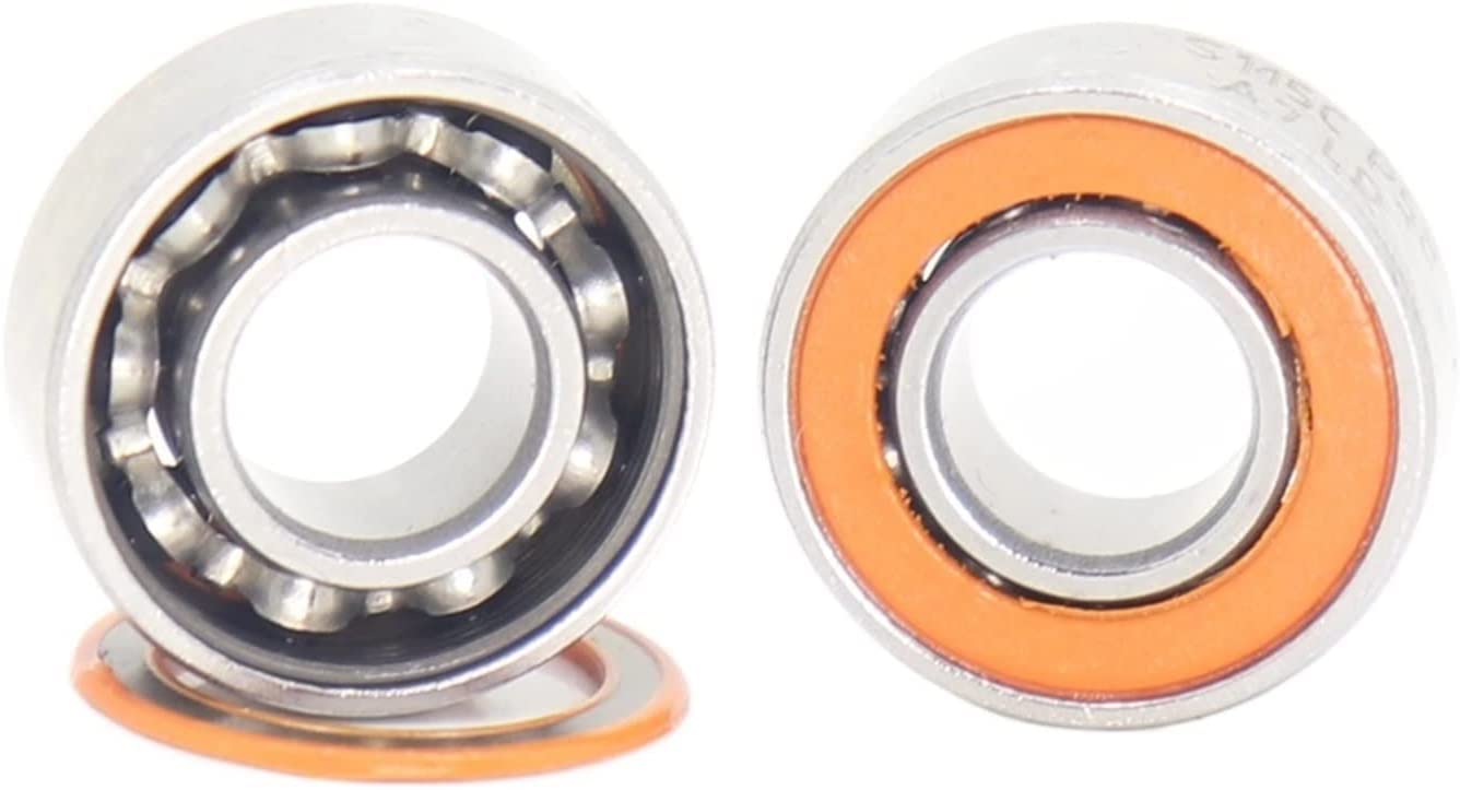 2PCS S625 2RS Angelrollenlager 5 * 16 * 5mm ABEC-7 Edelstahl Hybrid Keramik Luftlager S625RS S625 2OS CB