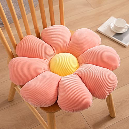 Lrkoayjgo Flower Pillow, Flower-Shaped Throw Pillow Butt Seating Cushion,Cute Decorative Plush Pillow For Chair Bed Sofa (Light Pink, 14.9") #TOP28
