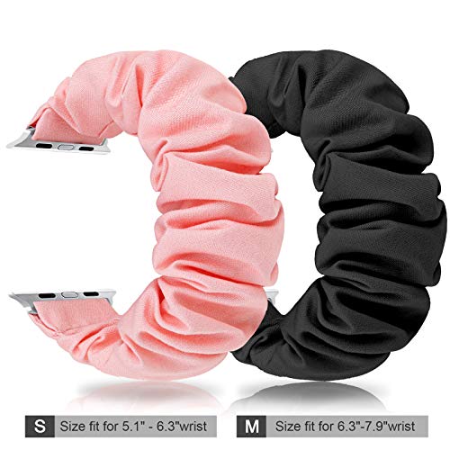 Image of Greatfine Scrunchie Band Compatible with Apple Watch Bands 38mm 40mm 41mm 42mm 44mm 45mm 46mm 49mm Women, Elastic Scrunchie Watch Strap for iWatch Watch Series 11 10 9 8 7 6 5 4 3 2 1 SE 3 2 Ultra 3 2