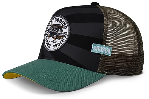 Coastal Nijima Island Black Trucker Cap - One-Size