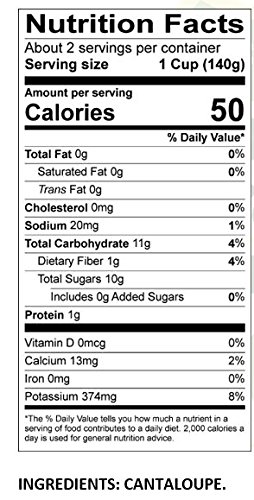 Cantaloupe Chunks, 10 oz