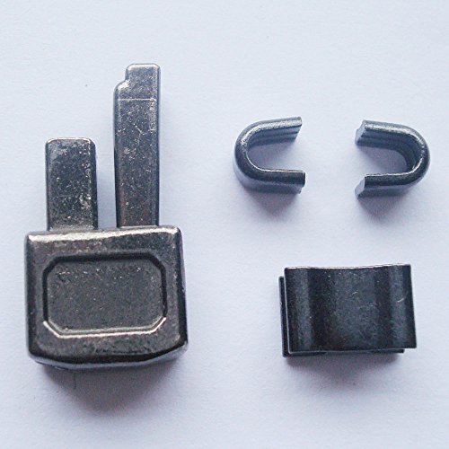 2 sets gun metal 10 metal zipper insertion pin zipper head box zipper