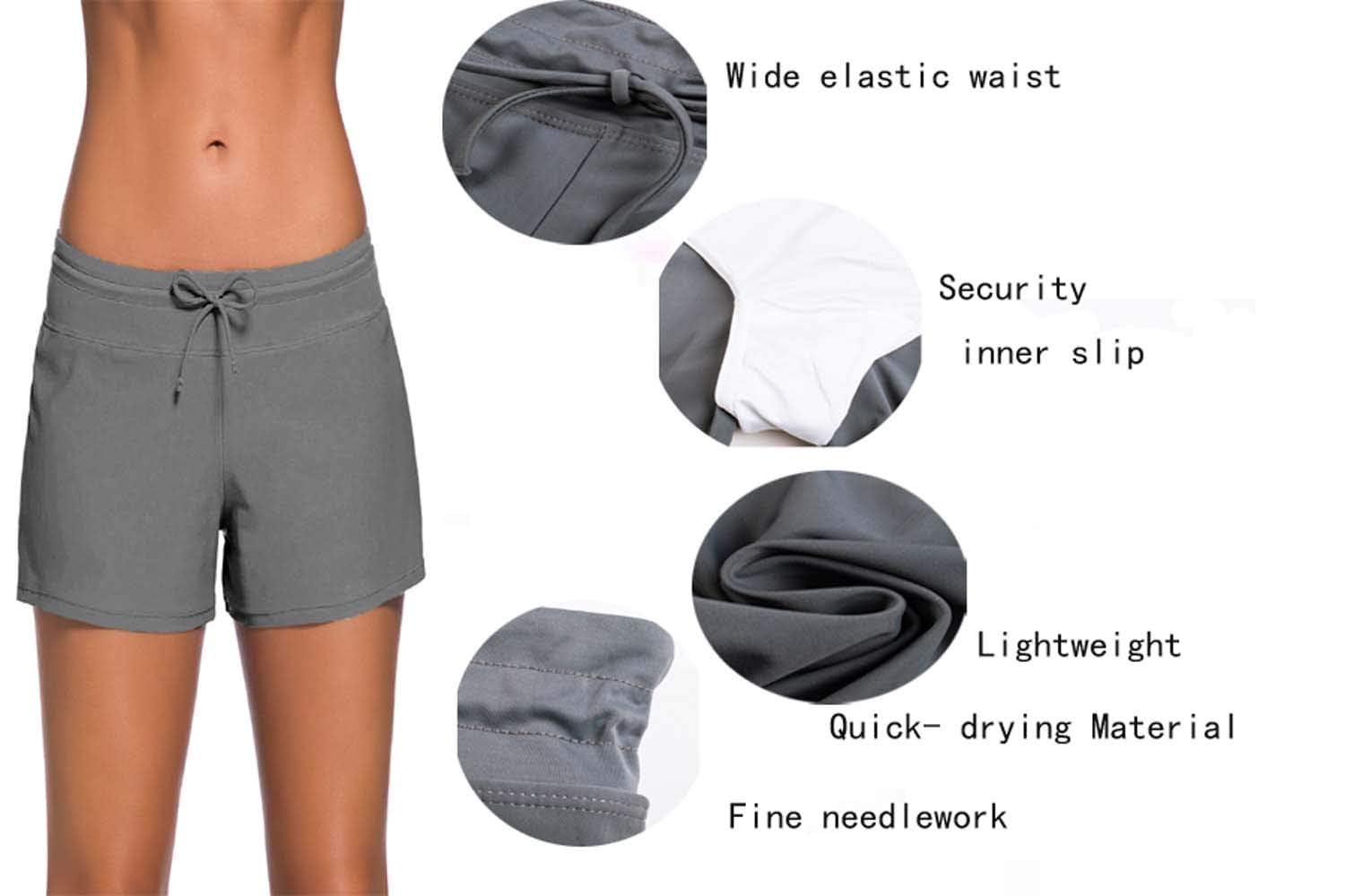 Donna Pantaloni da Nuoto Gonna, Gonna con Pantaloncino da Nuoto Pantaloni Costumi da Bagno Gonna Sportiva con Slip Mare