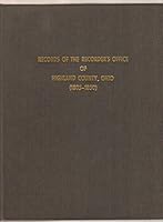 Records of the Recorder's Office of Highland County, Ohio (1805-1850). B000MMF0C4 Book Cover