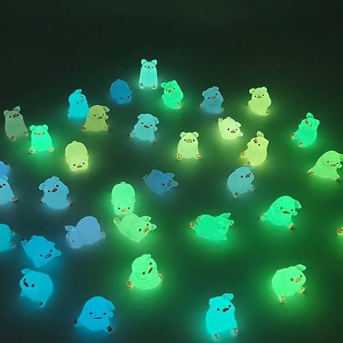 Miniatura 3 de 12 piezas de resina de cerdo brillante mini retrato de hadas jardín paisaje acuario decoración decoración bricolaje fiesta cumpleaños amuleto de