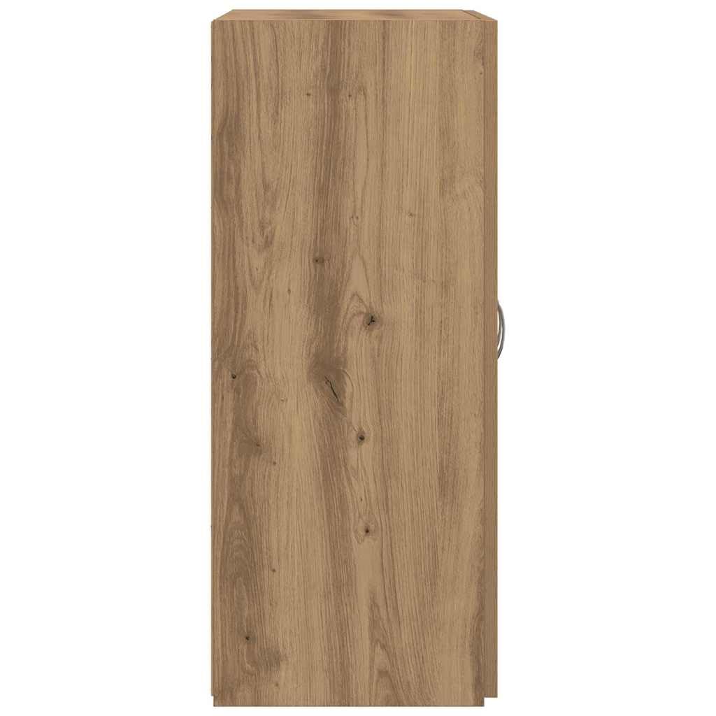 Szafa biurowa Artisan dąb z materiału drewnopochodnego 70 x 32 x 77,5 cm z półką regałową do biura, biura domowego, gabinetu i kancelarii, idealna do archiwizacji i porządkowania dokumentów i