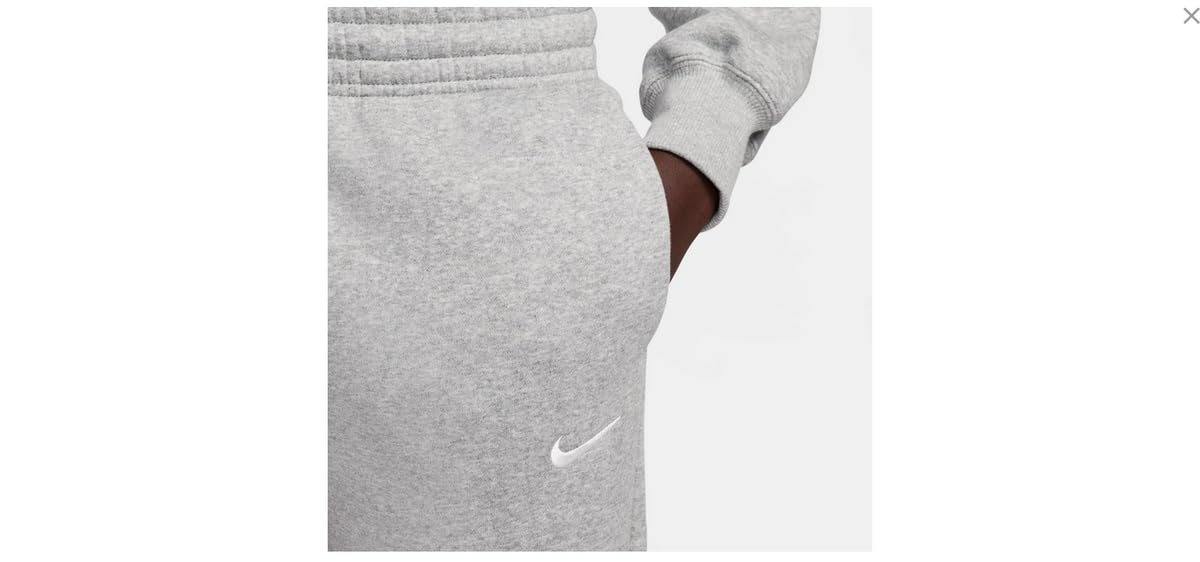 Nike W NSW Essntl Pant Reg FLC Sport Trousers, Mujer, dk Grey Heather/(White), S