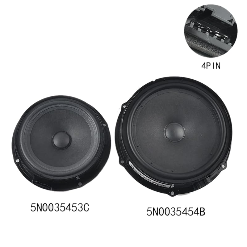 JCAKES Altoparlante for porta automatica Altoparlante for basso basso Tromba Tromba Altoparlante for musica Radio for Tiguan 5N0035454B (Size : 5N0035453C)