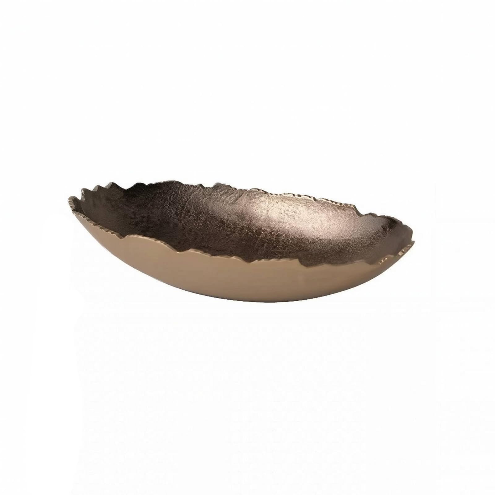 Cuenco con Borde Orgánico Artesanal, 31x17x7cm, Óvalo Pequeño
