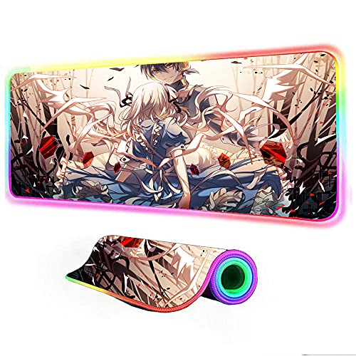 Gaming Mouse Pad Kagerou Project Gaming RGB Keyboard Pad Large Desktop Pad Game Gaming Accessories Desk Mat 35.43 inch x15.74 inch x0.15 inch Gaming Mouse Pad Kagerou Project Gaming RGB Keyboard Pad Large Desktop Pad Game Gaming Accessories Desk Mat 35.43 inch x15.74 inch x0.15 inch