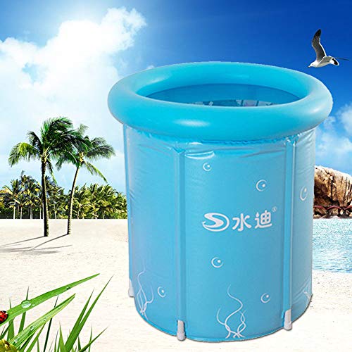 Folding Bathtub Portable Water Tub, PVC Warm Inflatable Bathtub