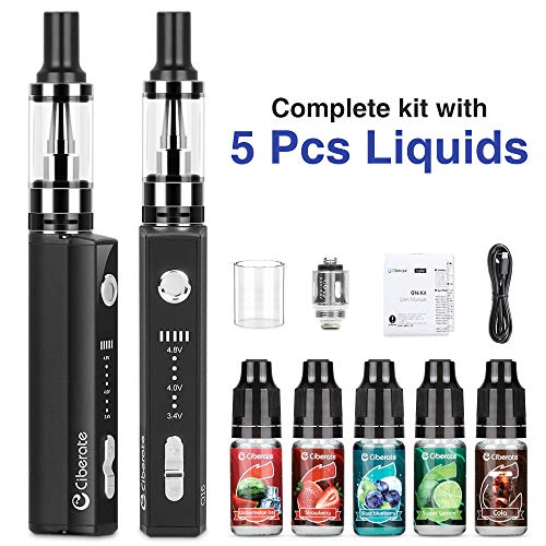 Ciberate, Vape Kit with 5 Packs E Liquid Q16 New Version, No Nicotine