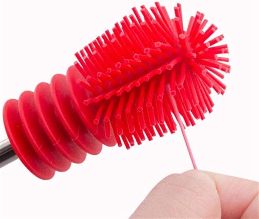 Baby Bottle Brushes Nipple Pacifier Tube Silicon Kids Milk Feeding Cleaning Brush