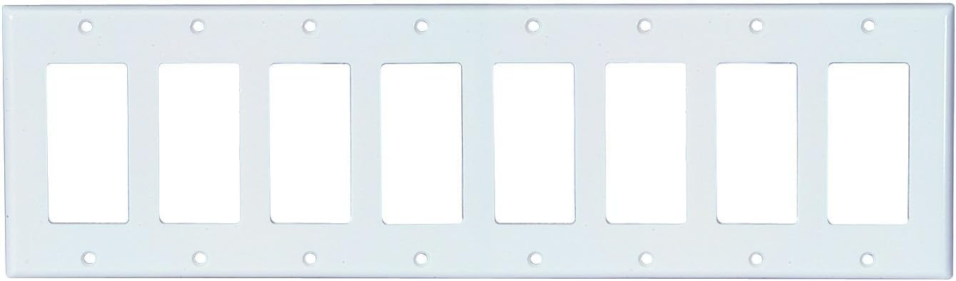 Pro Wire CVRPLT-8W 8-Gang Box Cover Plate White